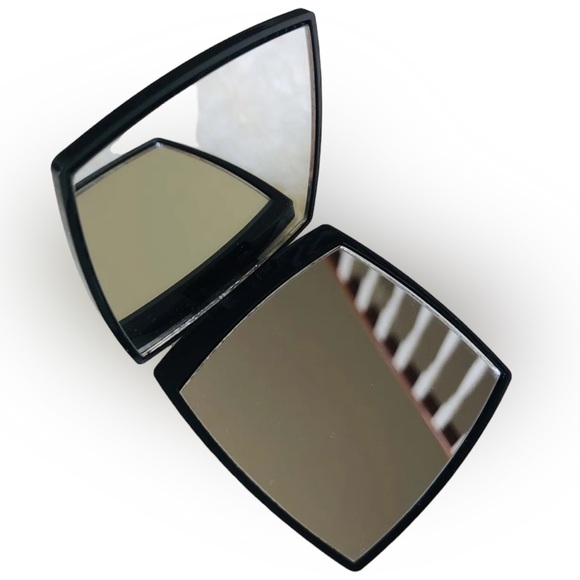 NIB CHANEL Black Double Mirror With Velvet Cover - Picture 5 of 6